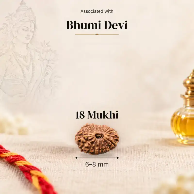 18 Mukhi Rudraksha — Indonesia — GemKrishna catalogue image