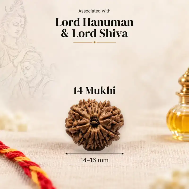 14 Mukhi Rudraksha — Nepal — GemKrishna catalogue image